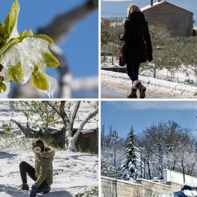 Dalmatinska Zagora pod snijegom