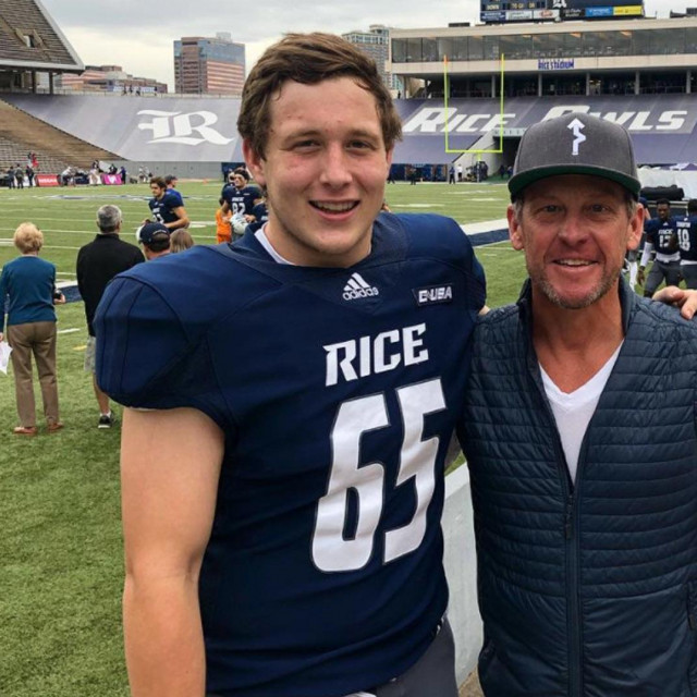 Luke i Lance Armstrong