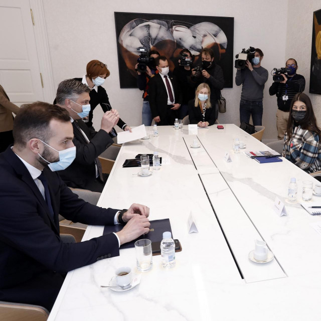 Josip Aladrović i Andrej Plenković