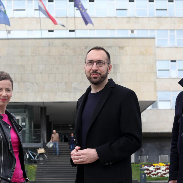 Danijela Dolenec, Tomislav Tomašević i Luka Korlaet