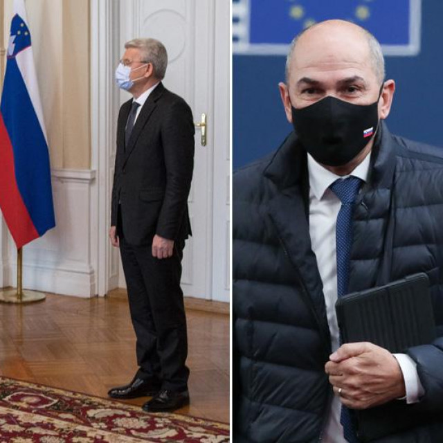 Susret Boruta Pahora s članovima Predsjedništva BiH, Janez Janša