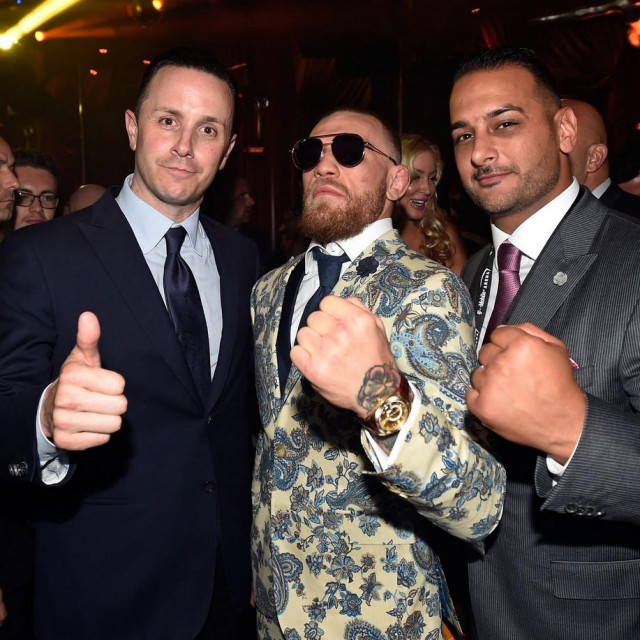 Sean Christie, Conor McGregor i Audie Attar 