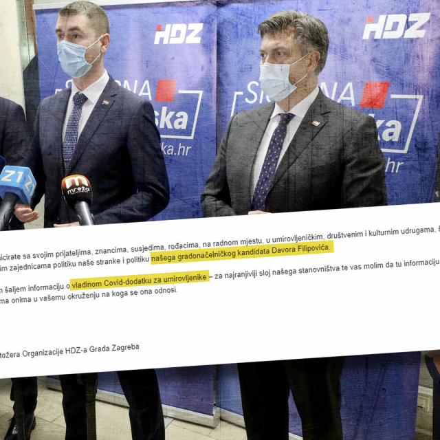HDZ-ovci su dobili naputak da u kampanji za lokalne izbore hvale Vladin covid-dodatak namijenjen umirovljenicima