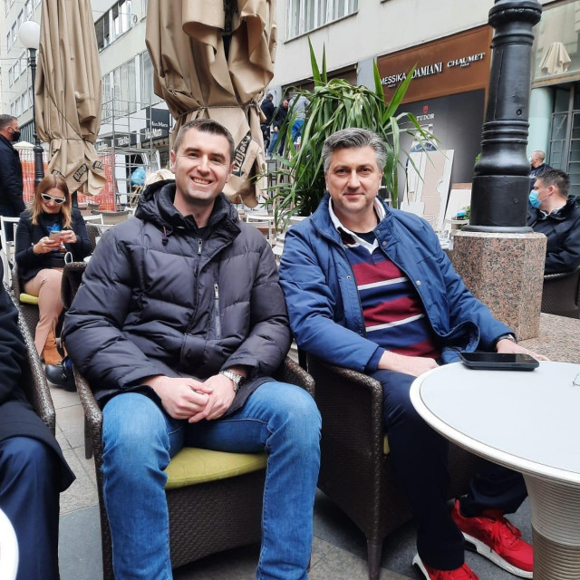 Davor Filipović i Andrej Plenković