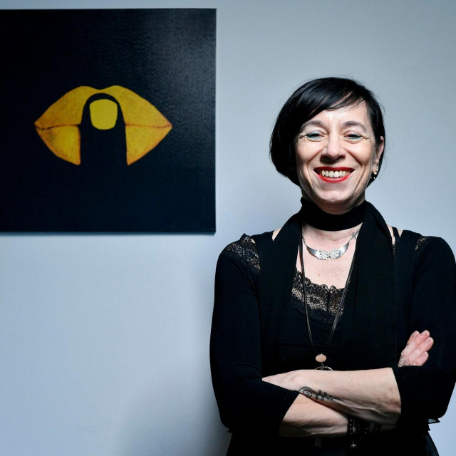 Zagreb, 050220.
Seksualna terapeutkinja Natasa Barolin Belic, fotografirana u svojem uredu.