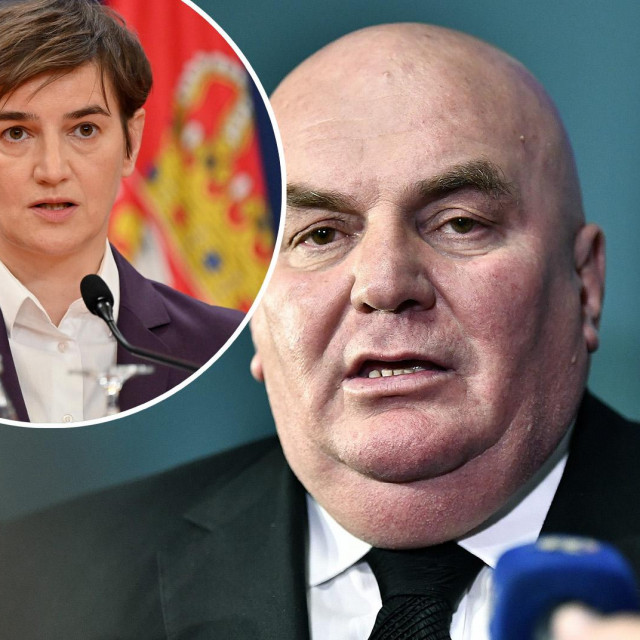 Dragan Marković Palma i Ana Brnabić (u krugu)