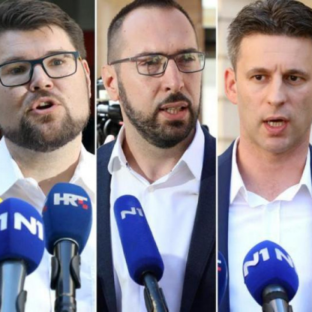 Andrej Plenković, Peđa Grbin, Tomislav Tomašević, Božo Petrov i Miroslav Škoro