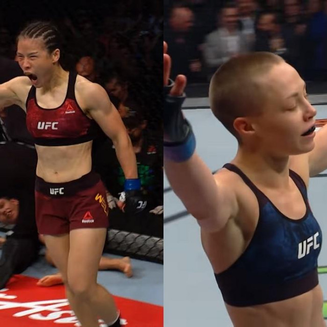 Weili Zhang i Rose Namajunas