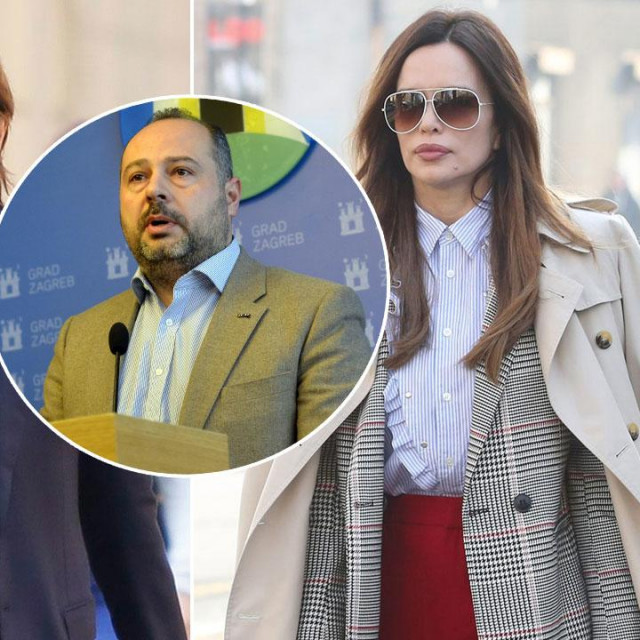 Milan Popović (lijevo), Severina Kojić (desno), Gzim Redžep (u krugu)