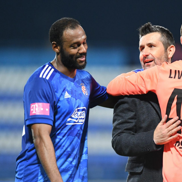 Theophile, Nenad Bjelica i Dominik Livaković nakon derbija