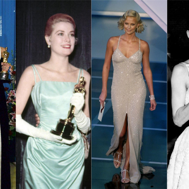 Julia Roberts, Grace Kelly, Charlize Theron, Audrey Hepburn na dodjelama Oscara