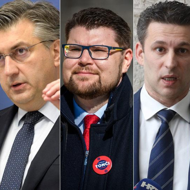 Zoran Milanović, Andrej Plenković, Peđa Grbin, Božo Petrov i Tomislav Tomašević