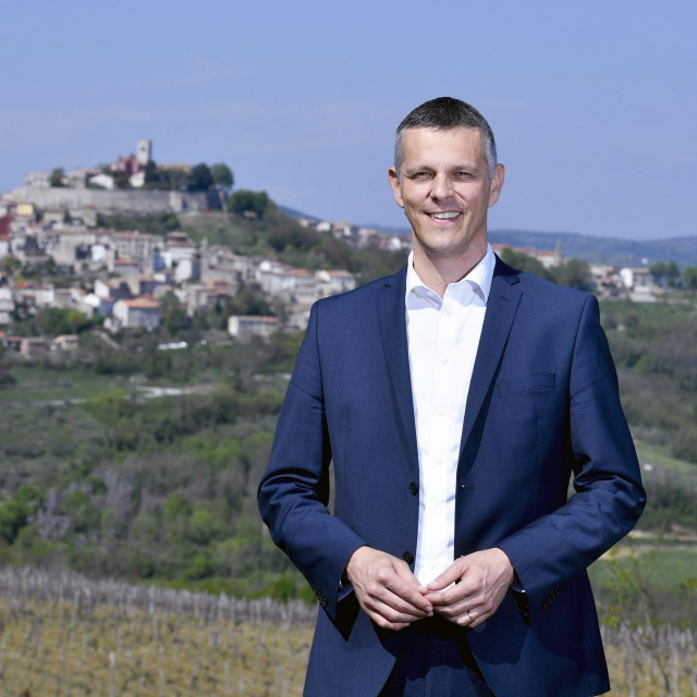 Motovun, 160419.
Istarski zupan Valter Flego.