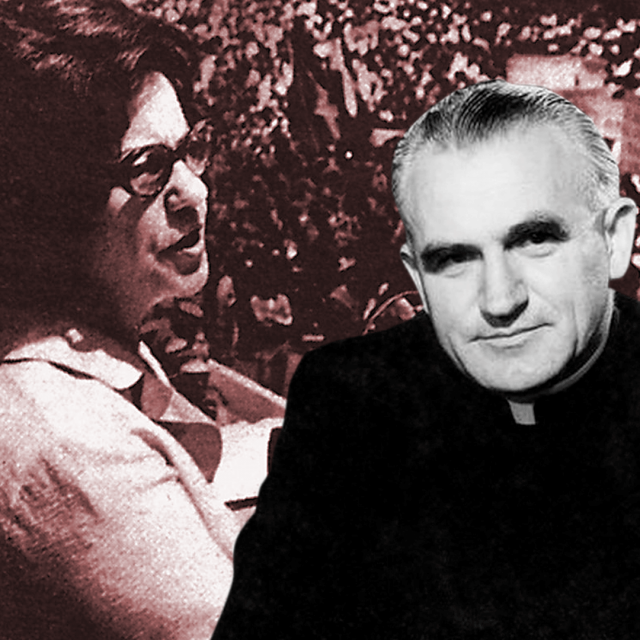 Savka Dabčević Kučar (lijevo), Franjo Kuharić (desno)