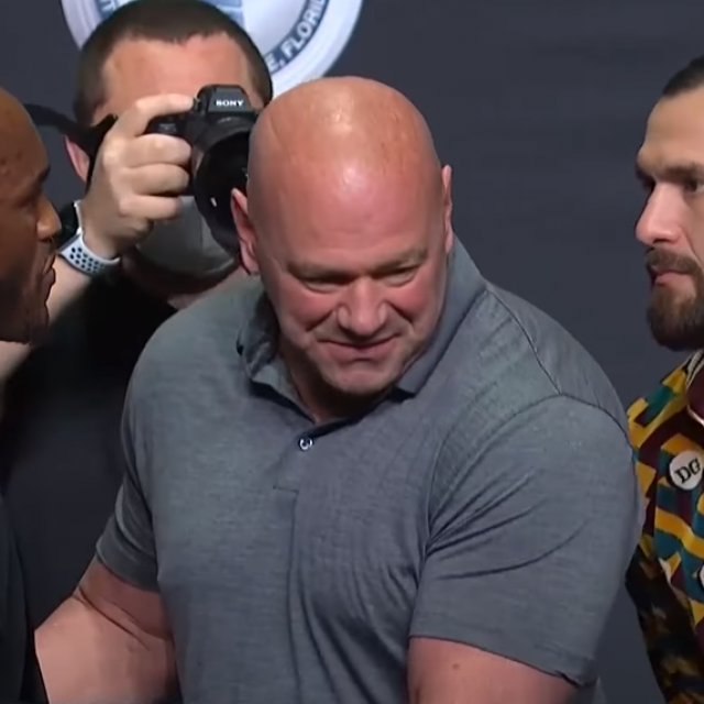Kamaru Usman, Dana White i Jorge Masvidal