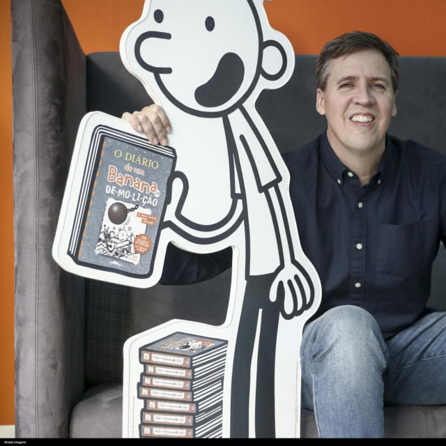 Jeff Kinney s likom koji ga je proslavio