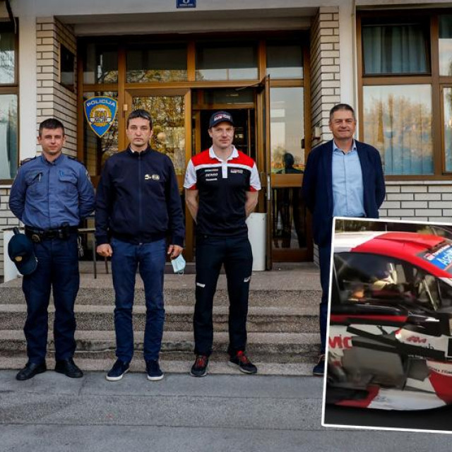 Sébastien Ogier u policijskoj postaji Lučko