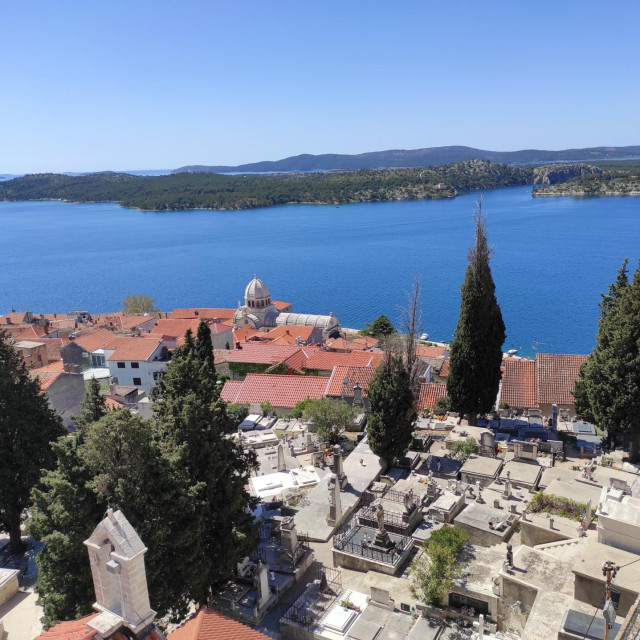 Pogled na Šibenik s tvrđave svetog Mihovila