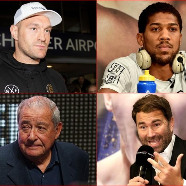 Tyson Fury, Anthony Joshua, Bob Arum i Eddie Hearn