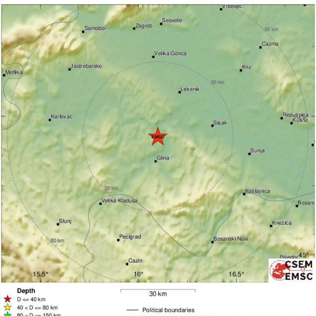 Potres kod Gline