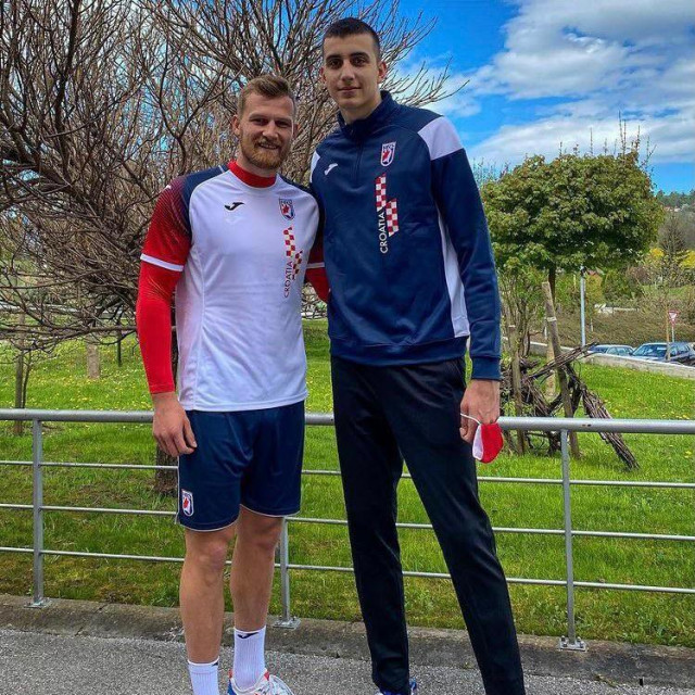 David (lijevo) i Matej
prvi su puta zajedno zaigrali za reprezentaciju