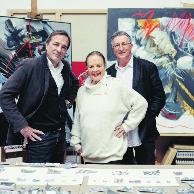 Obitelj Murtić - Goranka Vrus Murtić, sinovi Marko i Ranko Murtić.