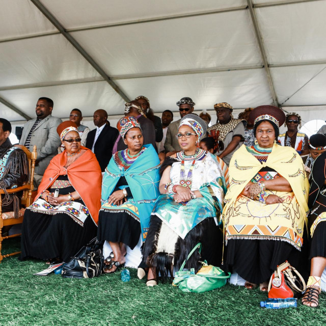 Fotografija kraljevske Zulu obitelji iz 2013.