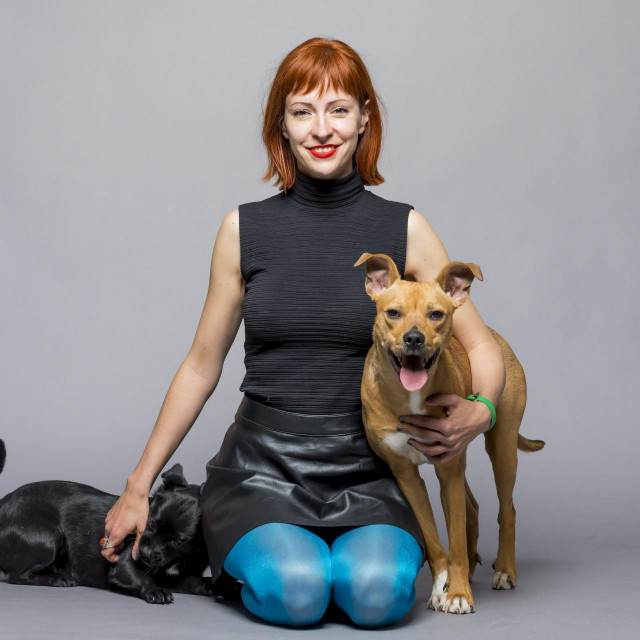 Ana Marija sa svojim psima