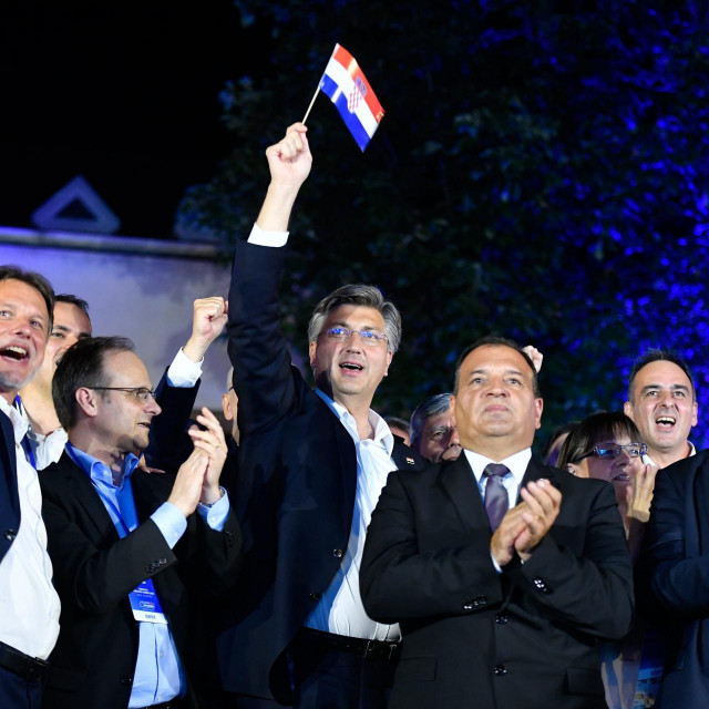 Gordan Jandroković, Andrej Plenković, Vili Beroš, Tomo Medved (arhiva)