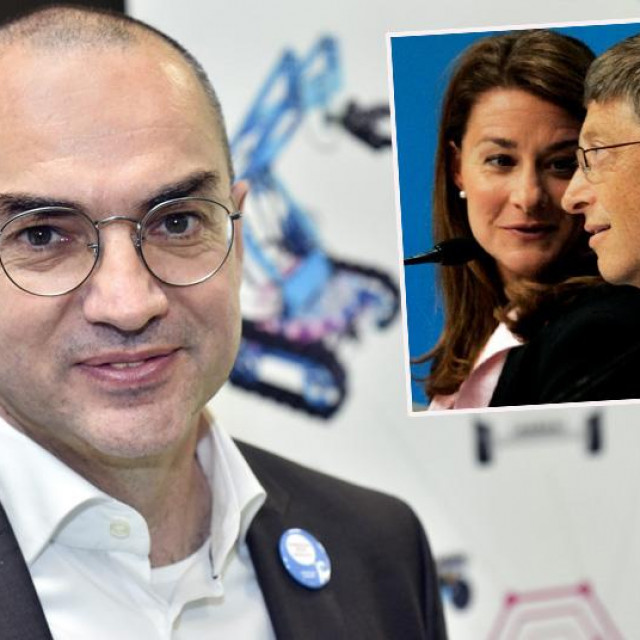 Nenad Bakić i Melinda i Bill Gates