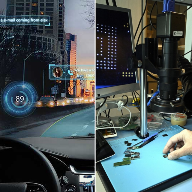 Informacije u automobilima, ilustracija