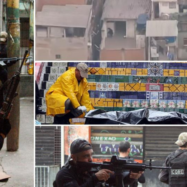 Prizori iz favele u kojoj je tijekom okršaja policije i bandi ubijeno 25 osoba