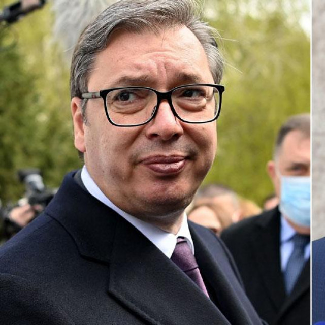 Aleksandar Vučić i Gordan Grlić-Radman