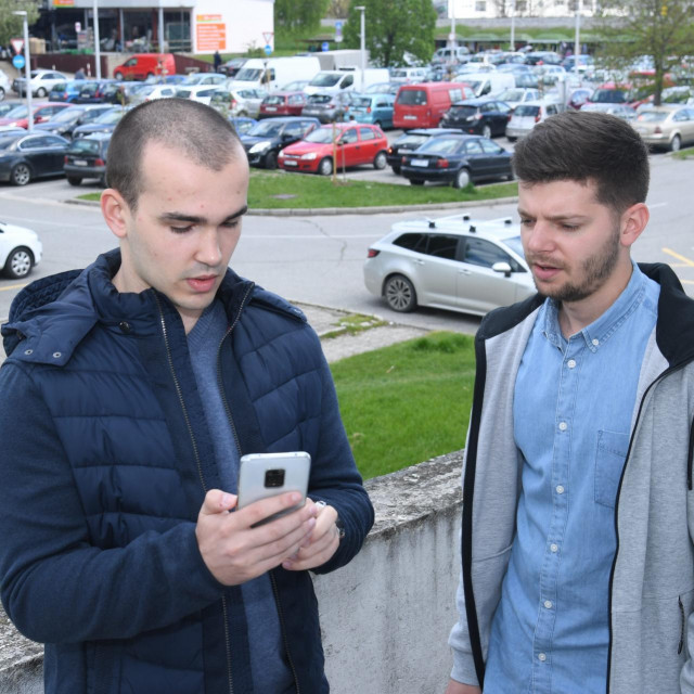 Finalisti Digi Awardsa, ekipa AI Parking, Dorian Tepić, Nevio Marjanović.