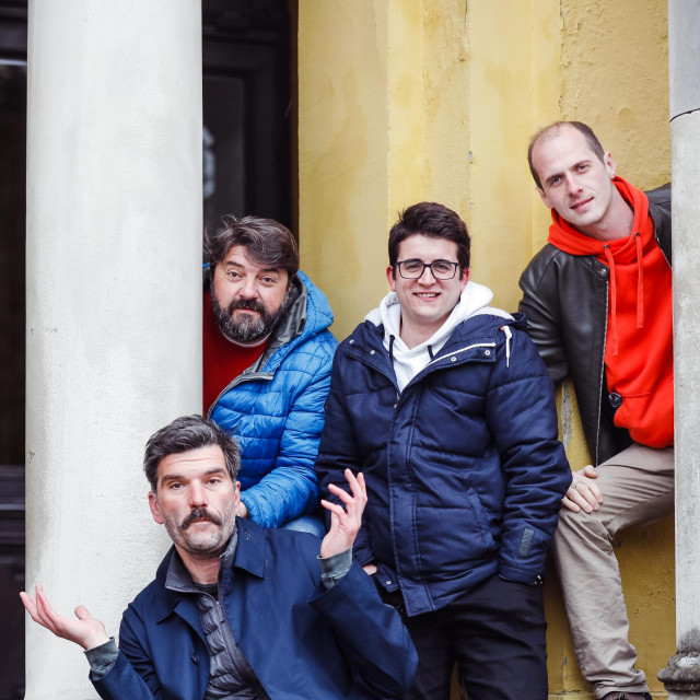 Bjelovarski glumci Bojan Navojec, Goran Navojec, Ognjen Milovanović i Ivan Ožegović