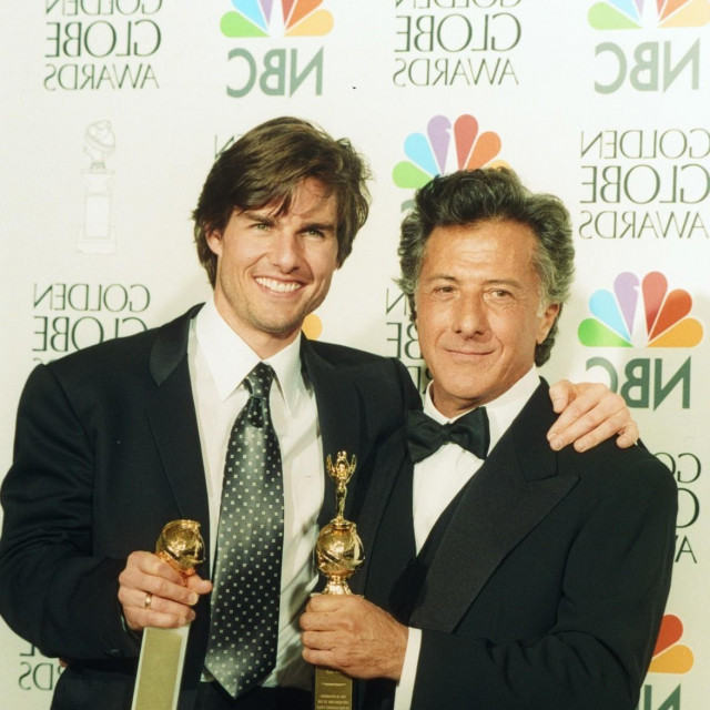 Tom Cruise i Dustin Hoffman na dodjeli Zlatnih globusa 1997. godine