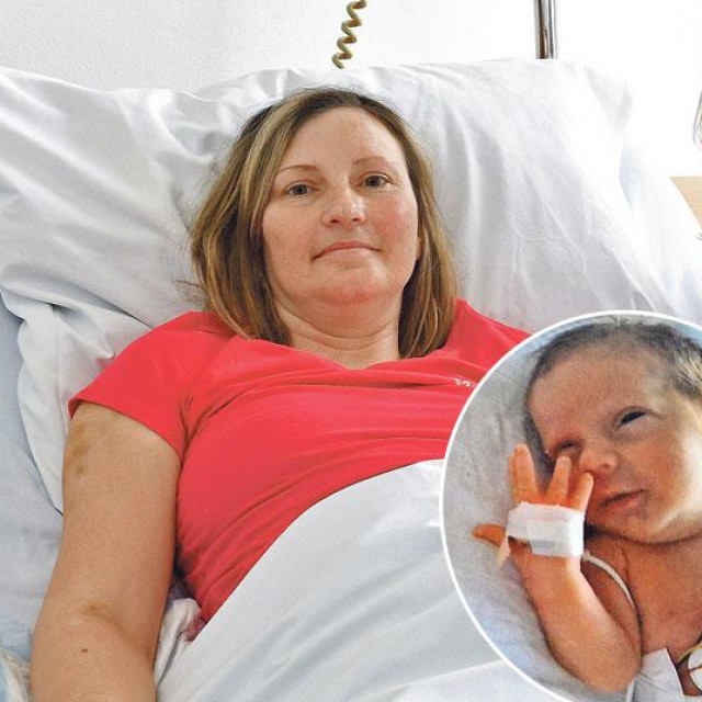 Jelena Bukal i Gordana Pavliša te novorođeni Frano