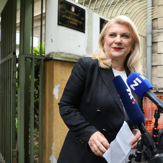 Vesna Škare Ožbolt ispred Općinskog kaznenog suda