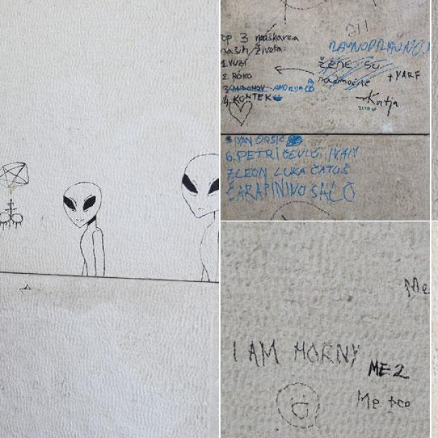 Grafiti na paviljonu