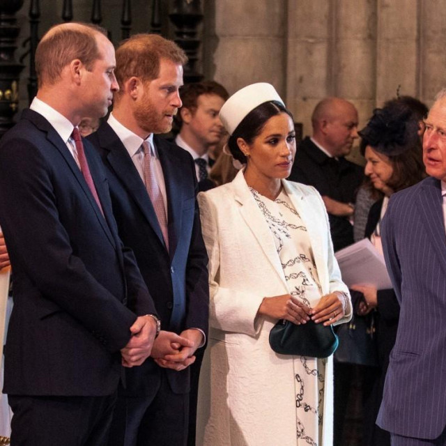 Princ William, princ Harry, Meghan Markle i princ Charles