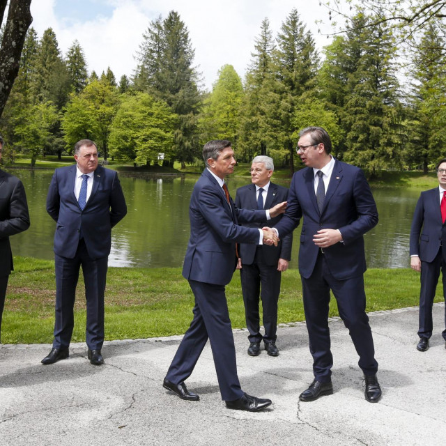 Zoran Milanović, Milorad Dodik, Borut Pahor i Aleksandar Vučič