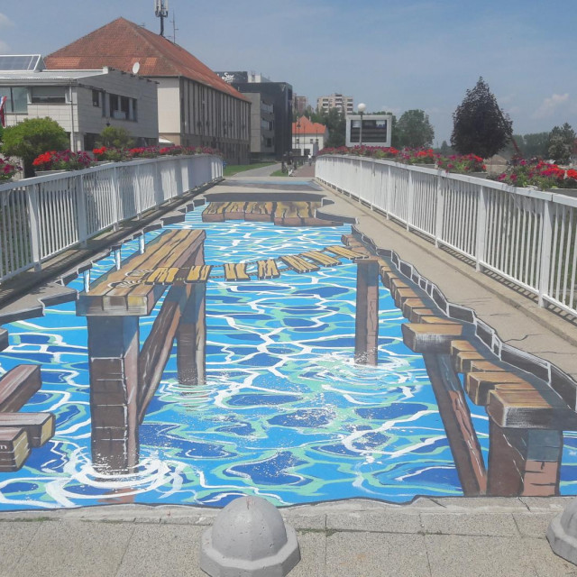 3D grafit na mostu u Vukovaru