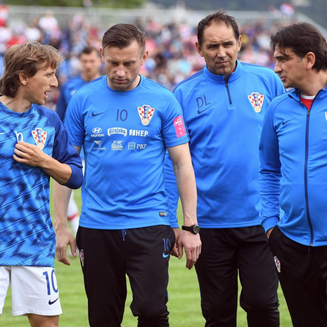 Luka Modrić, Ivica Olić, Dražen Ladić i Zlatko Dalić