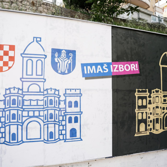 Šokatni plakati u Splitu