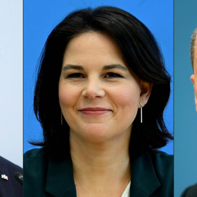 Armin Laschet, Annalena Baerbock i Olaf Scholz,vodeći kandidati za kancelarski položaj na izborima 26. rujna