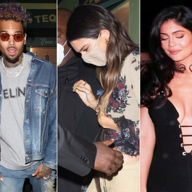 Winnie Harlow, Chris Brown, Kendall Jenner i Kylie Jenner