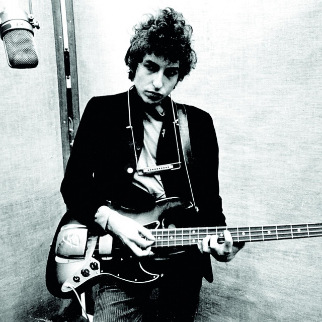 Bob Dylan u studiju Columbije u New Yorku 1965. godine za vrijeme snimanja albuma  'Bringing It All Back Home'