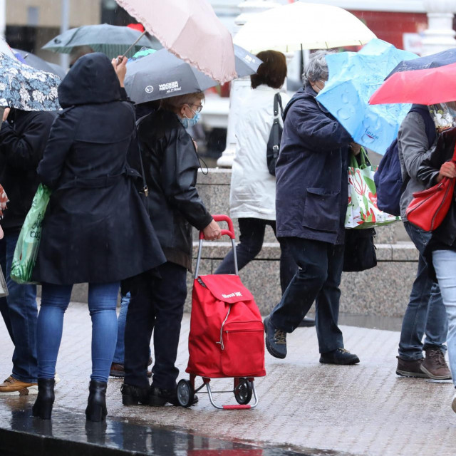 Kišno vrijeme u Zagrebu
