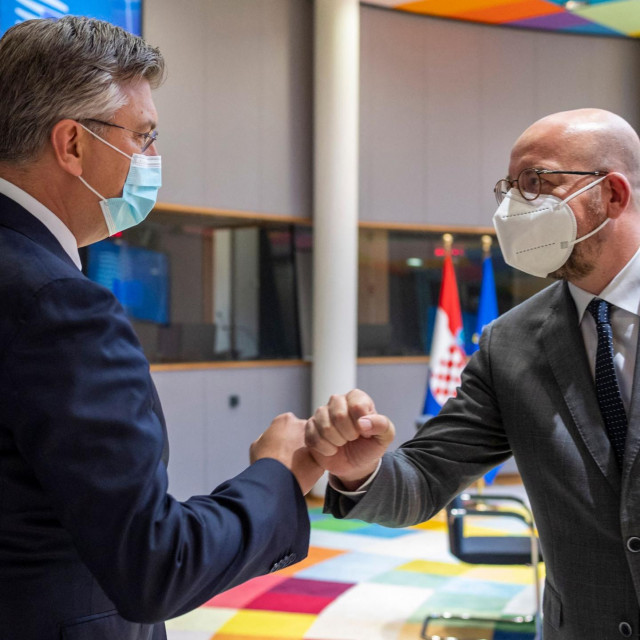 Andrej Plenković i Charles Michel