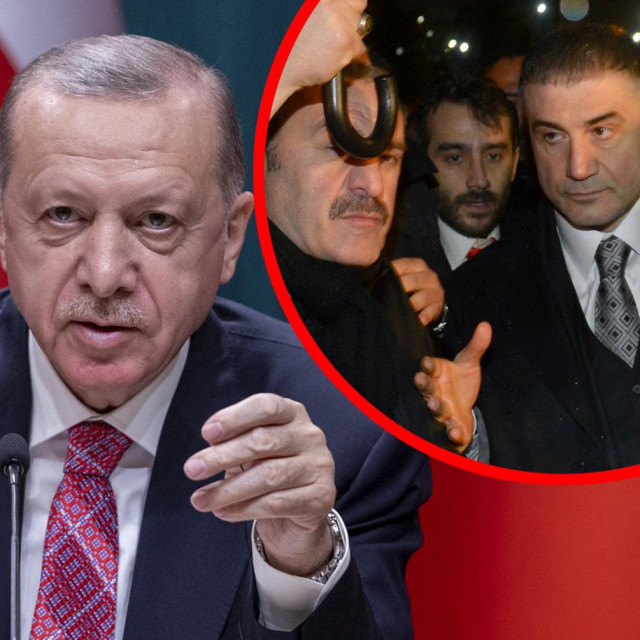 Recep Tayyip Erdogan i Sedat Peker (u krugu)
